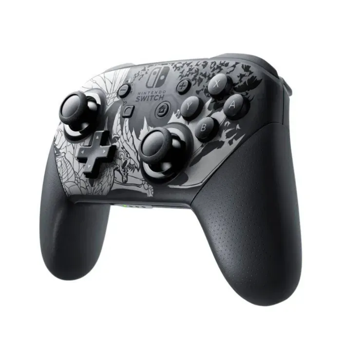 Control Joystick Inalámbrico Generico NINTENDO SWITCH Pro Controller monster hunter rise edition negro/Gris