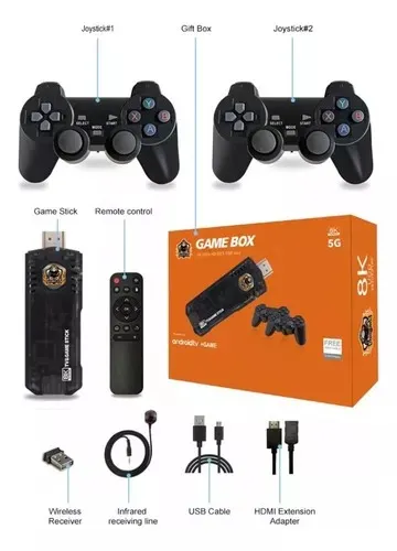 Consola De Juegos Game Box 8k + Tv Box De 2Gb Box-ok