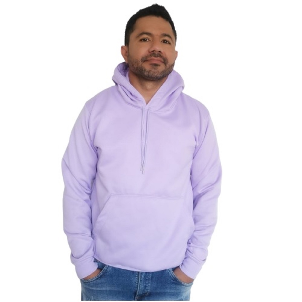 Buzo Capucha Para Hombre En Algodón - Lila