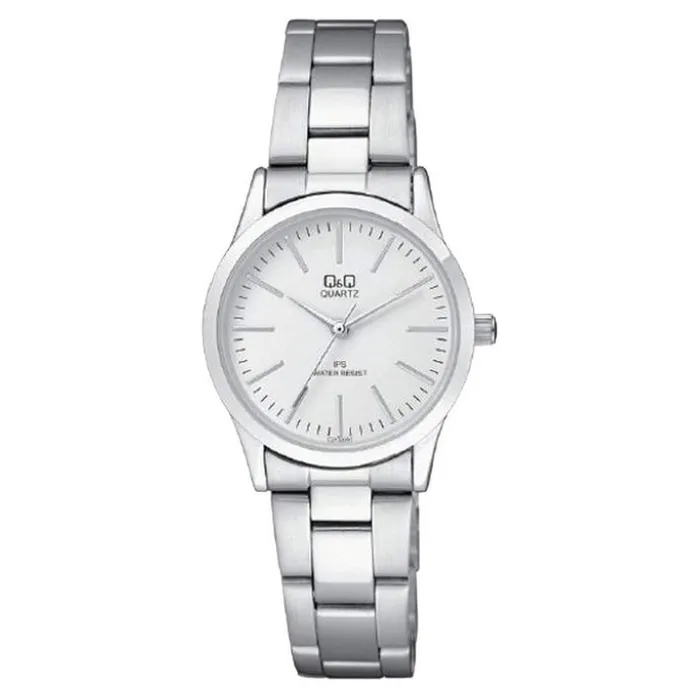 Reloj Para Mujer Q&q Qyq C213j201y Plateado Acero + Estuche