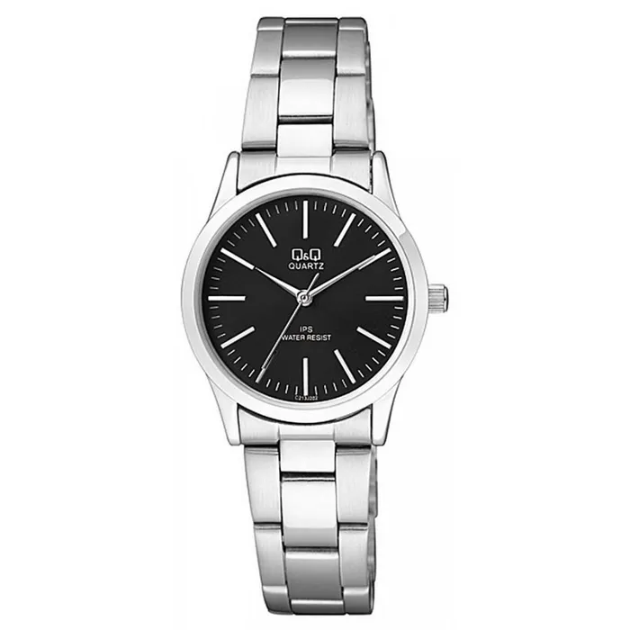 Reloj Para Mujer Dama Q&q C213j202y Plateado + Estuche 