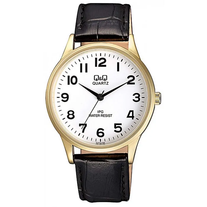 Reloj Hombre Qyq Qyq C214j104y Cuero Para Caballero+ Estuche