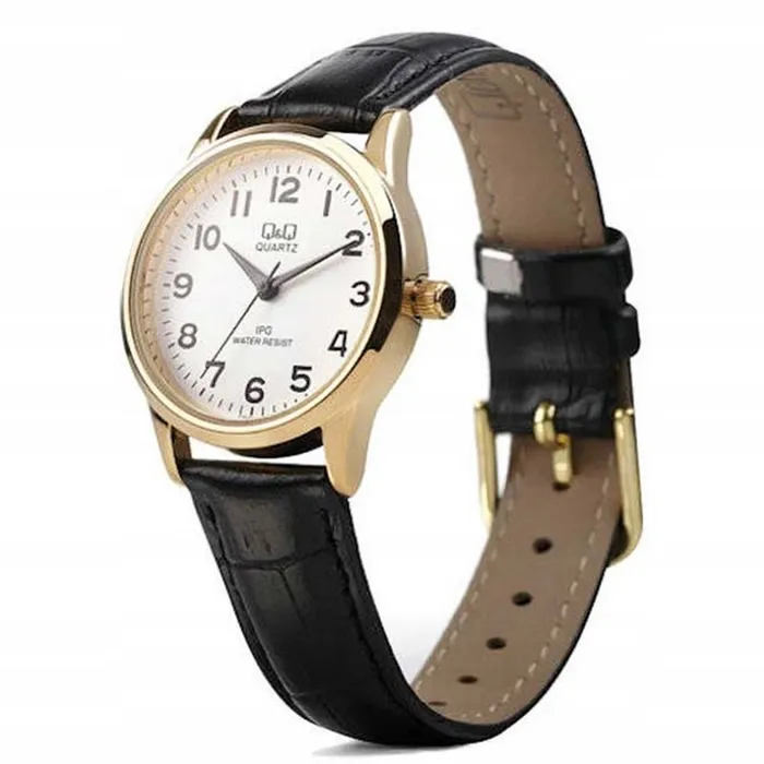 Reloj Q&q Qyq Mujer C215j104y Cuero Dama Original + Estuche