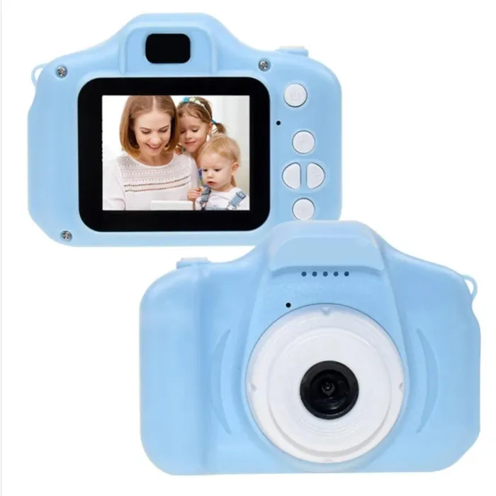 Camara Digital Niños Fotos Y Video Memoria Expandible Azul