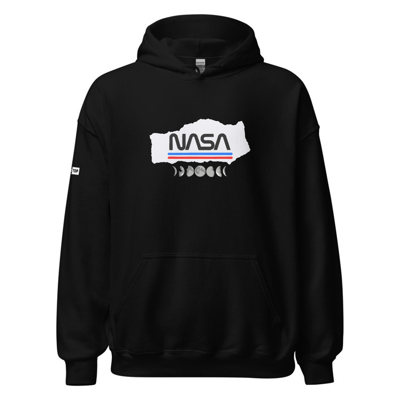 Buzo Negro Con Capota Viaje A La Luna NASA