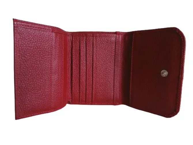 Billetera Para Mujer En Cuero CALZADO GUERREROS CB-009 Rojo Cocodrilo