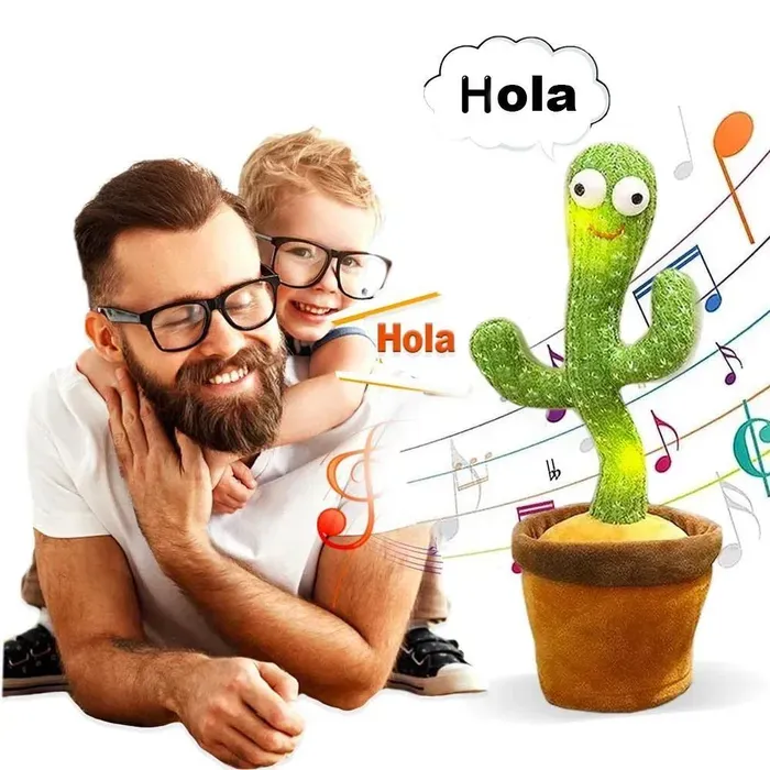 Juguete Muñeco Cactus Bailarin Imita La Voz