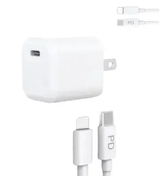 Cargador USB Con Cable, Adaptador De 20w Iphone Pzx (TM) Ref: P07