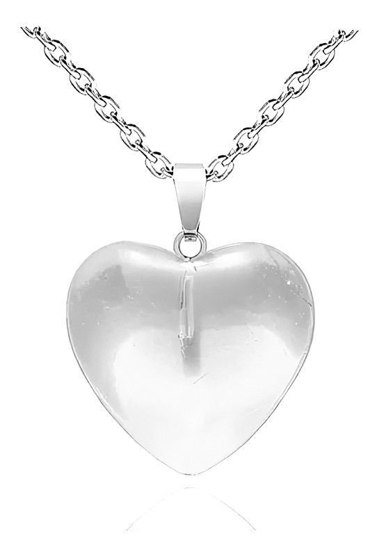 Collar Corazoncito Cuarzo Transparente