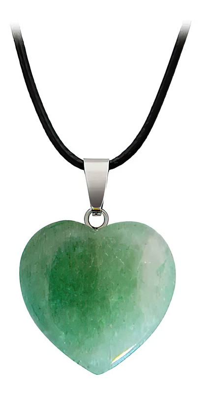 Collar Corazoncito Cuarzo Jade