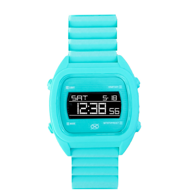 Reloj Digital Cuadrado Impermeable Turquesa