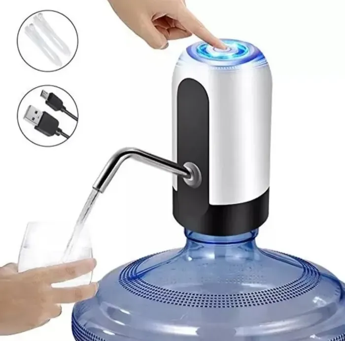 Dispensador Automático Recargable Para Agua De Botellón Acabado Plastico