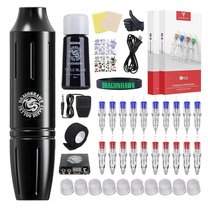 Kit Tattoo Aprendiz De Tatuaje Dragonhawk S11