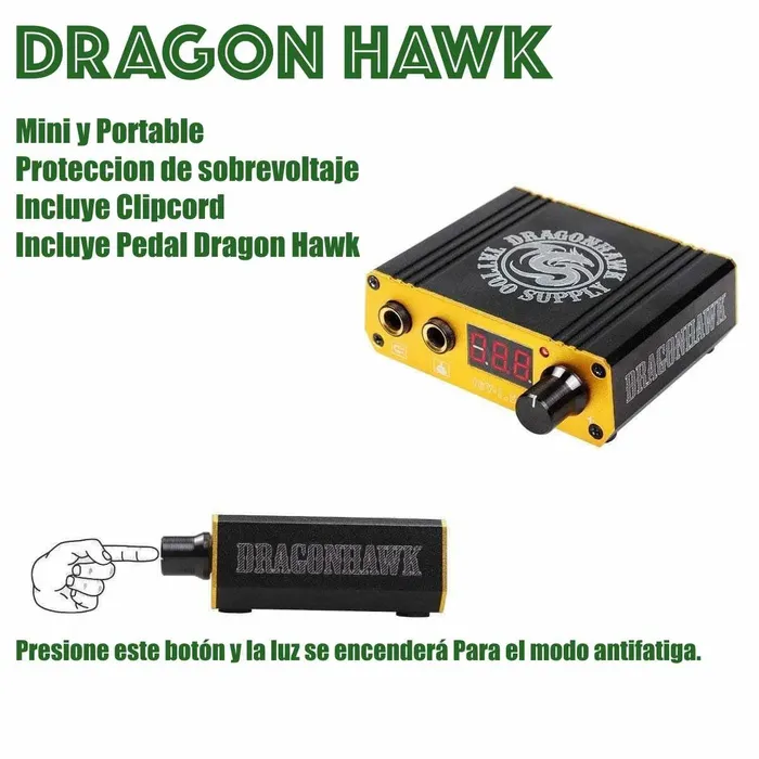 Kit Tattoo Aprendiz De Tatuaje Dragonhawk S11