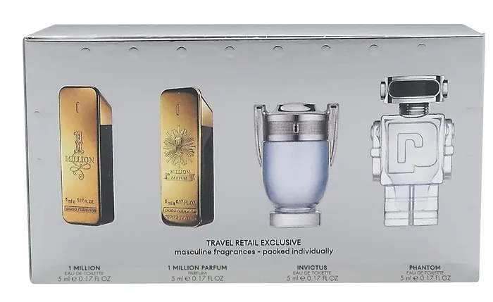  Estuche Paco Rabanne de regalo de perfume de tamaño de viaje para hombre