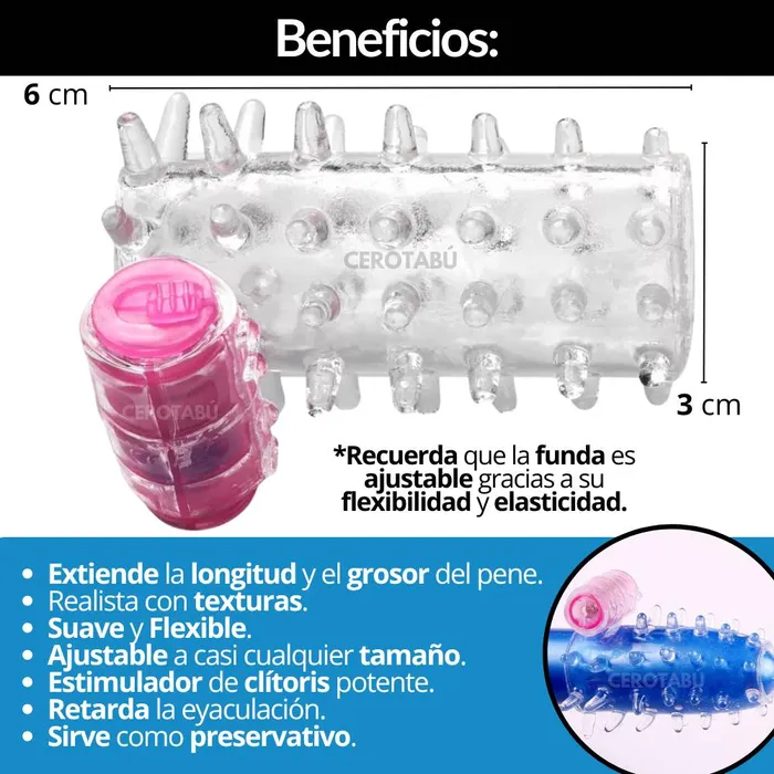 Anillo Vibrador Funda Para Pene Funda Para Dedos Masturbación Femenina