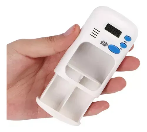 Pastillero Mini Portátil Temporizador Con Lcd Digital Alarma