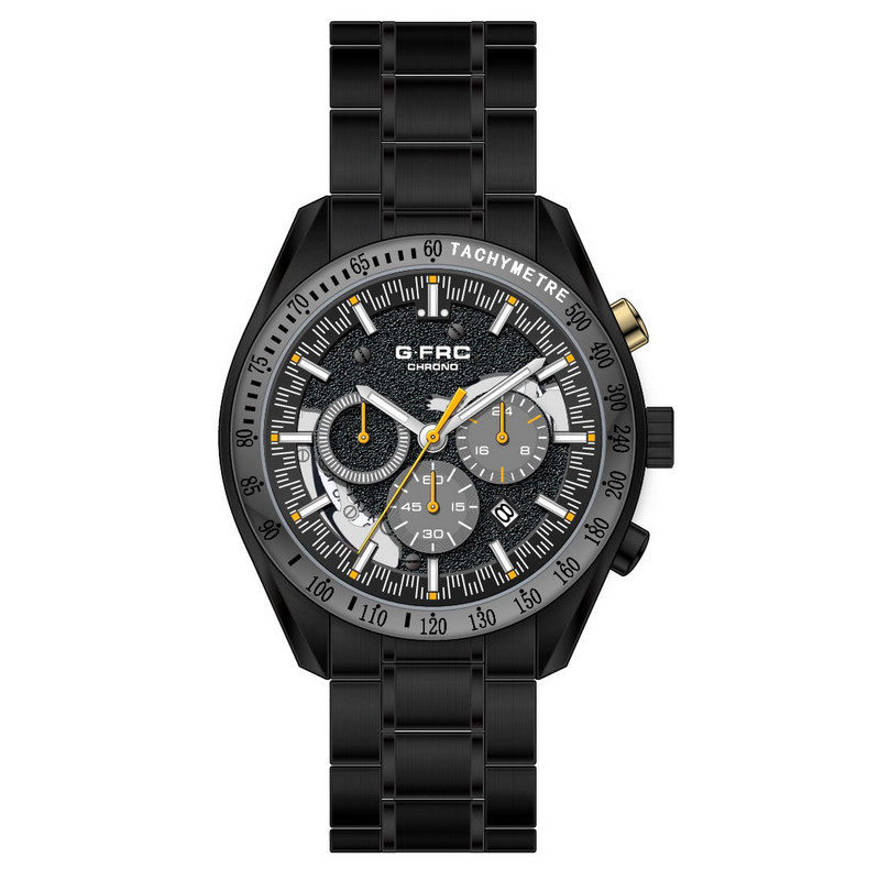 Reloj G-force Original H3715g Cronografo Negro + Estuche
