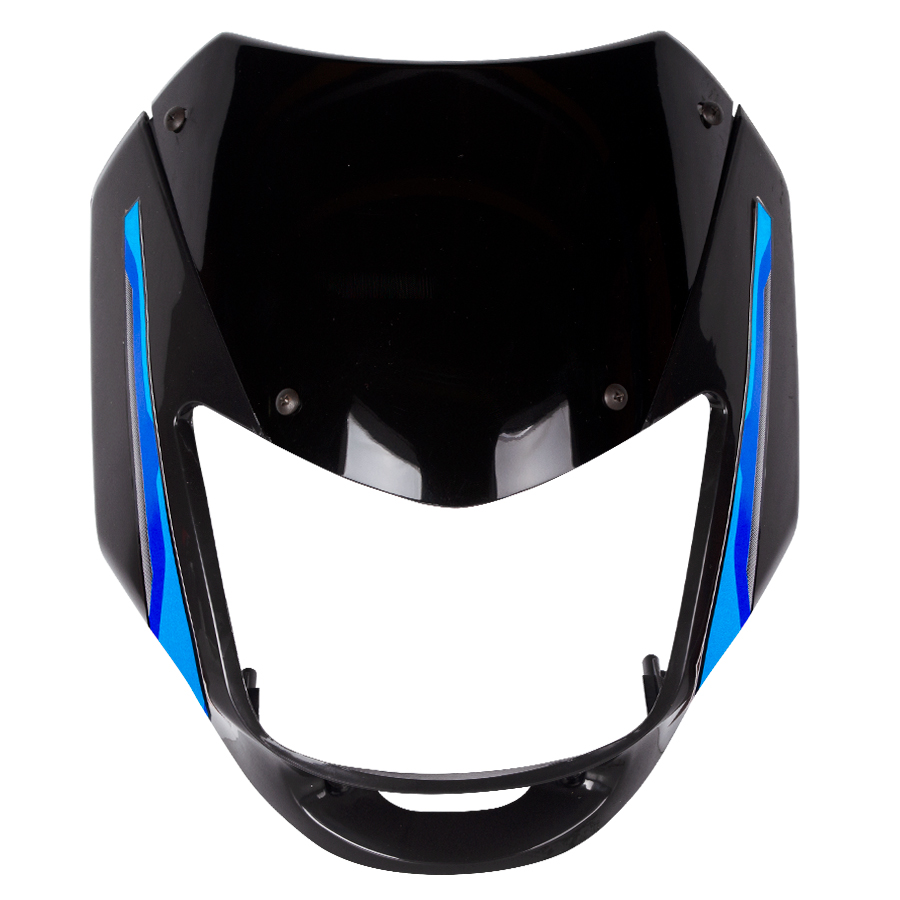 Carenaje Negro+Visor+Calca Azul Boxer Ct 100 Skyflow Kit