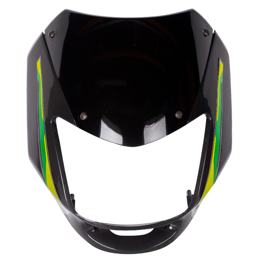 Carenaje Negro+Visor+Calca Verde Boxer Ct 100 Skyflow Kit