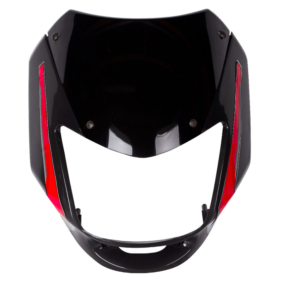 Carenaje Negro+Visor+Calca Roja Boxer Ct 100 Skyflow Kit