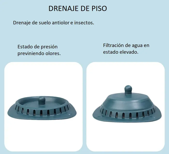 Tapon Cubierta Desagüe Sifon Repele Olores Control De Agua