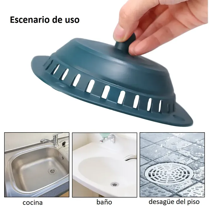 Tapon Cubierta Desagüe Sifon Repele Olores Control De Agua