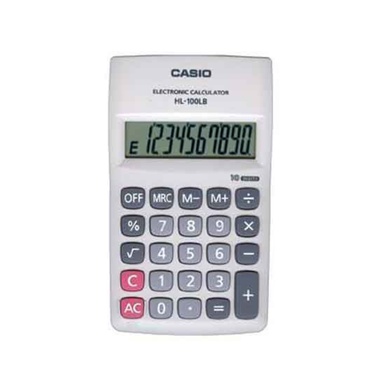 Calculadora De Bolsillo 10 Dígitos Porcentaje Blanco Casio
