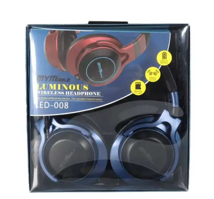 Diadema Audífonos Inalámbricos Bluetooth Led-008