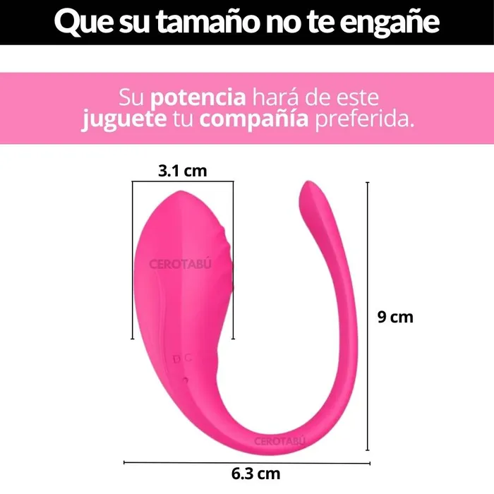 Huevo Vibrador Inalámbrico App Larga Distancia Recargable