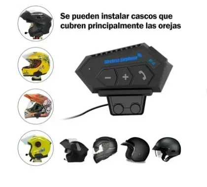 Intercomunicador Auriculares Casco Moto Bluetooth