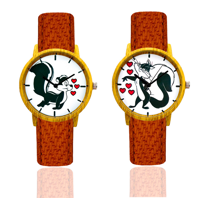 Reloj Pareja Enamorado Siempre De Ti Tono Madera Marron Oscuro