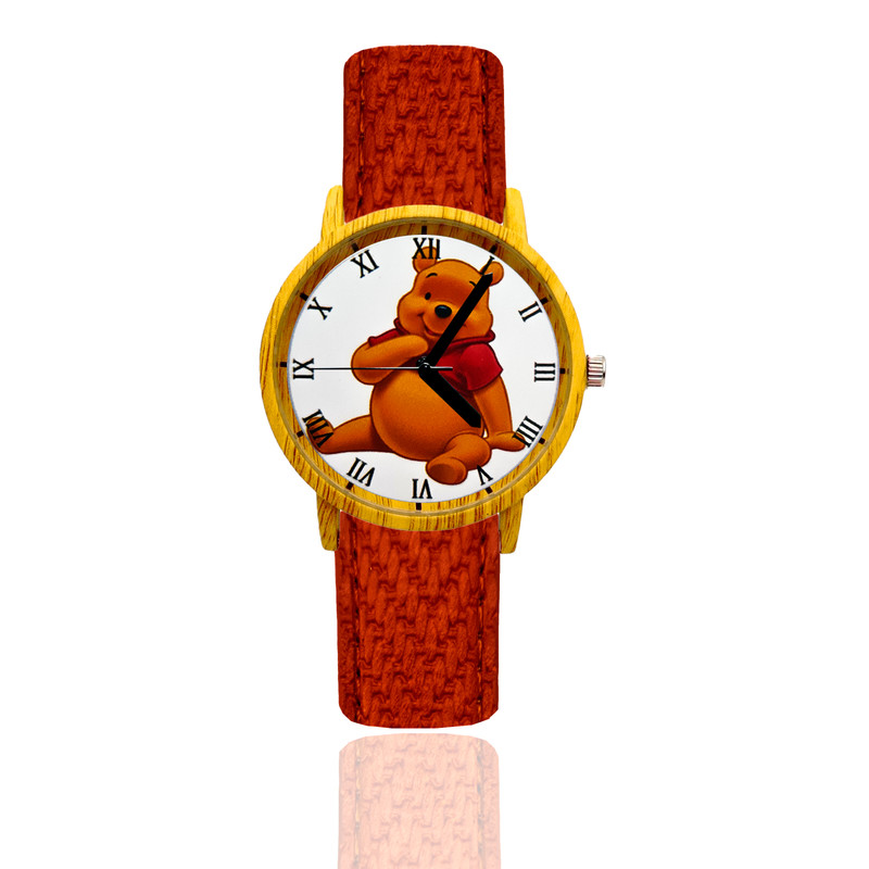 Reloj Winni Pooh Estilo Madera 