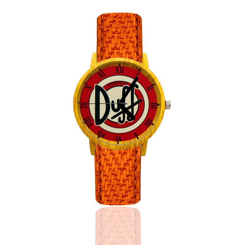 Reloj Duff Simpson Estilo Madera Marron Claro