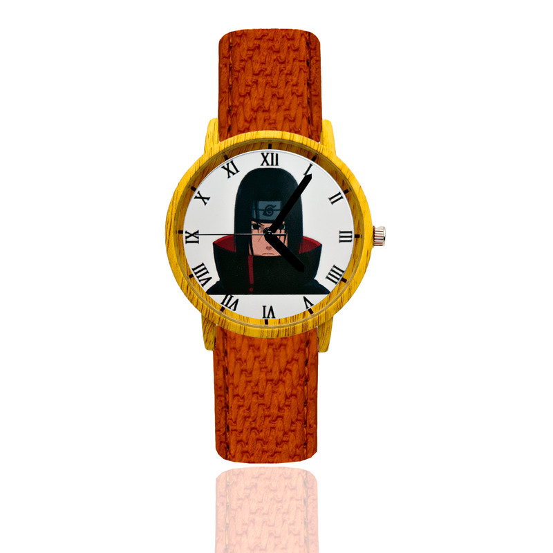 Reloj Itachi Estilo Madera Marron Oscuro