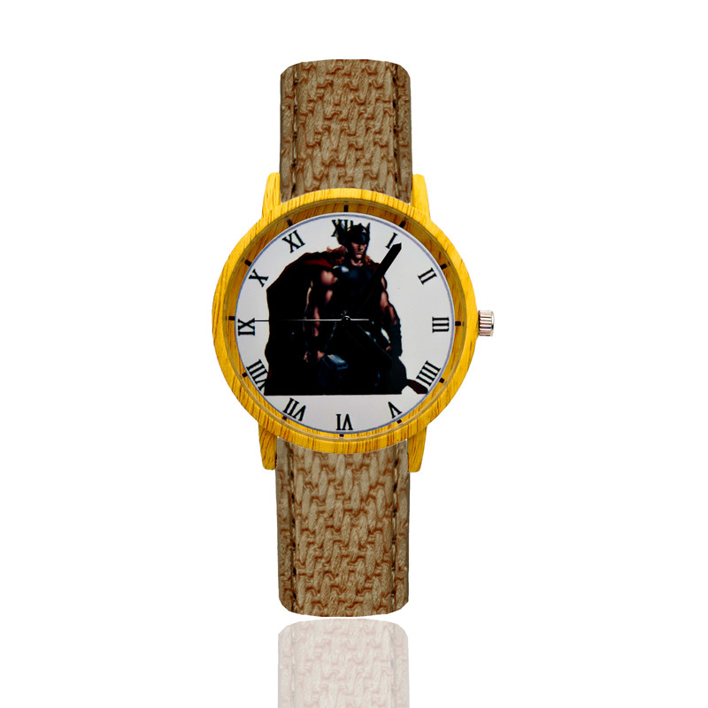 Reloj Thor Estilo Madera Marron