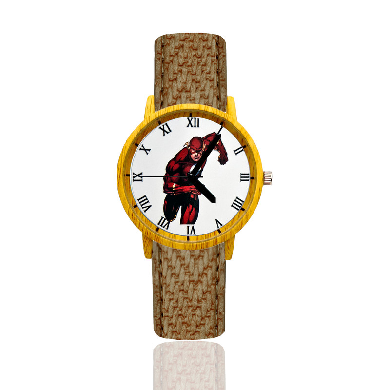 Reloj Flash Estilo Madera Marron