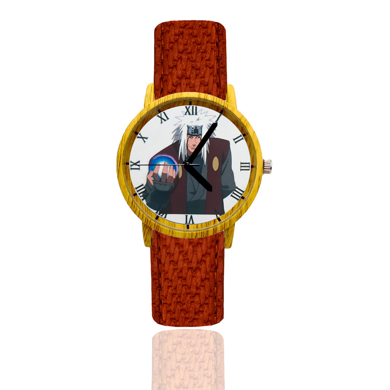 Reloj Maestro Jiraiya Estilo Madera 