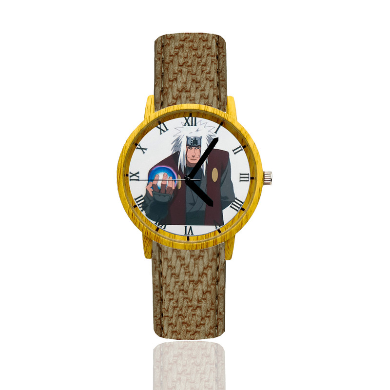 Reloj Maestro Jiraiya Estilo Madera Marron