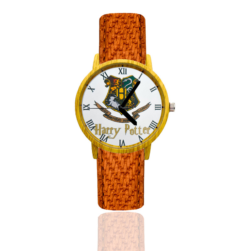 Reloj Harry Potter Estilo Madera Marron Claro