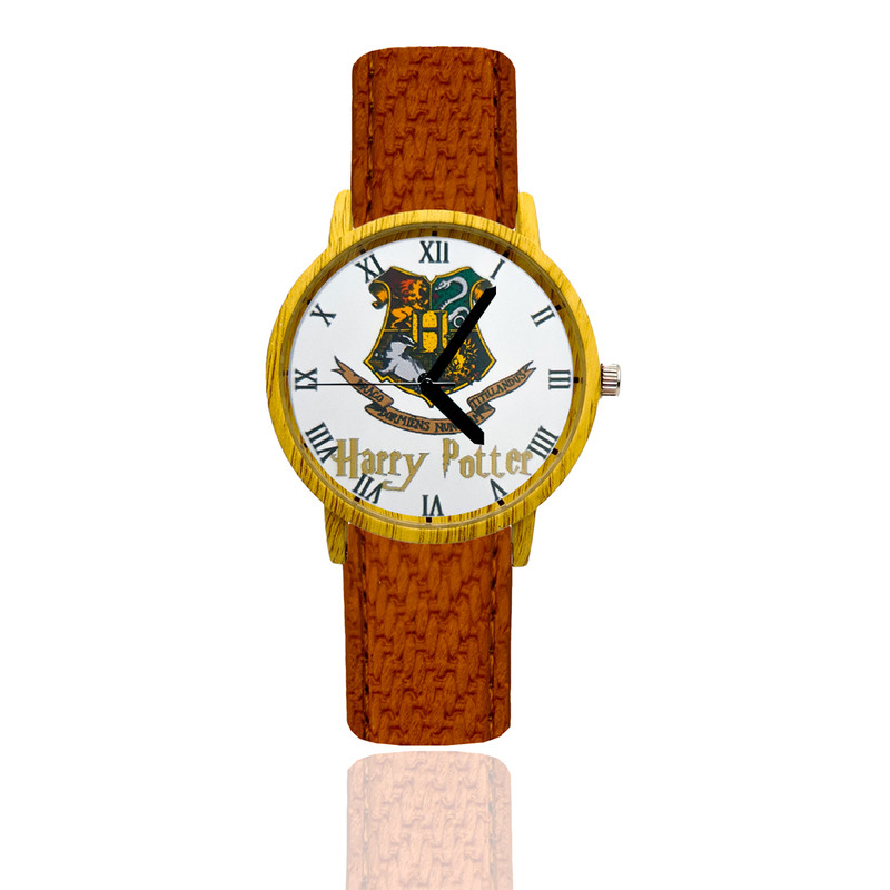 Reloj Harry Potter Estilo Madera Marron Oscuro