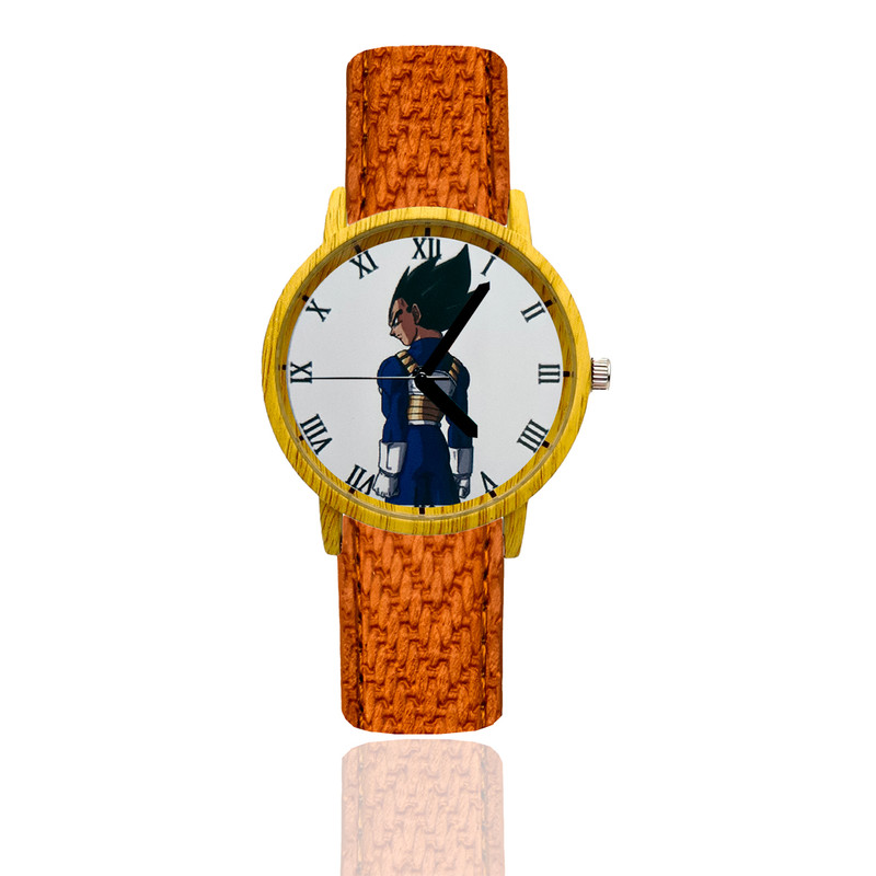 Reloj Vegeta Estilo Madera Marron Claro