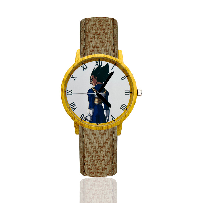 Reloj Vegeta Estilo Madera Marron