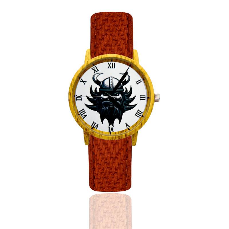 Reloj Vikingos Estilo Madera 