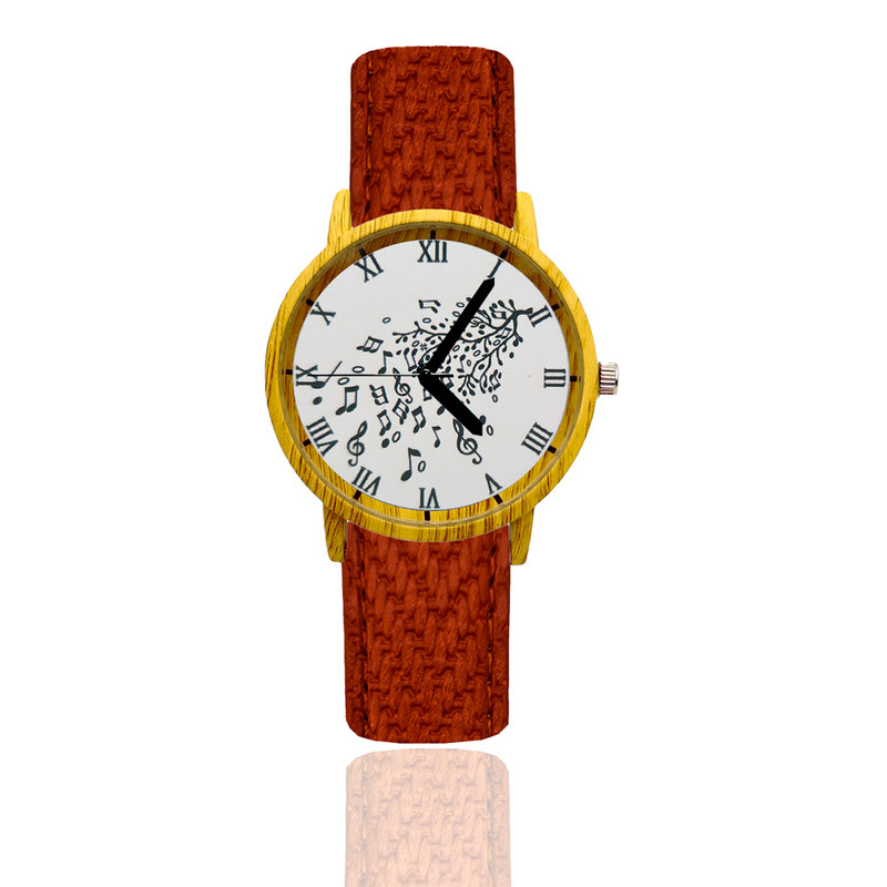 Reloj Arbol Musical Estilo Madera 