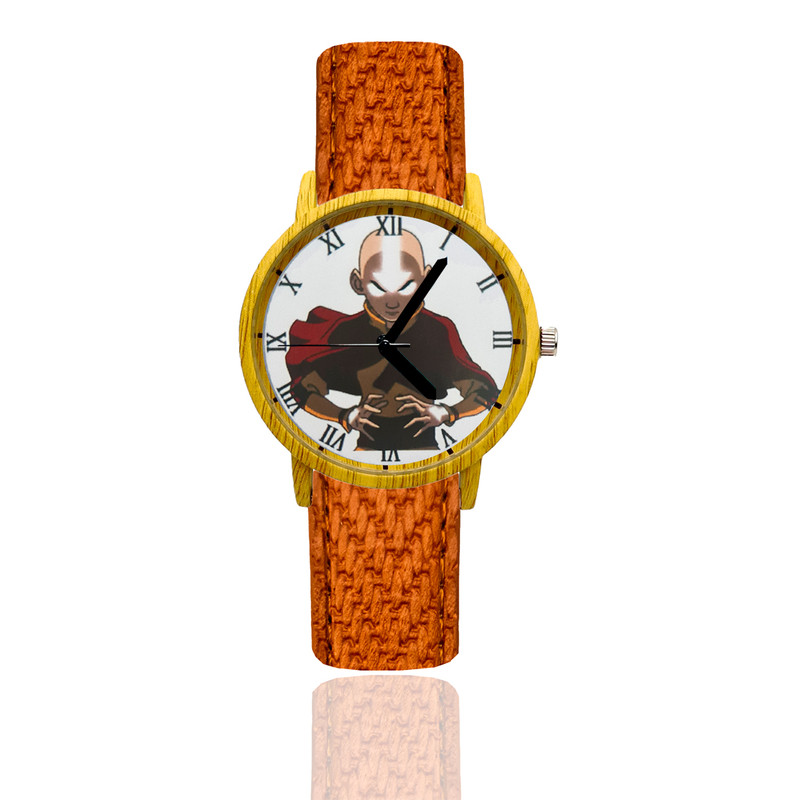 Reloj Avatar Estilo Madera Marron Claro