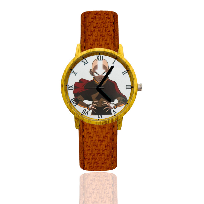 Reloj Avatar Estilo Madera Marron Oscuro