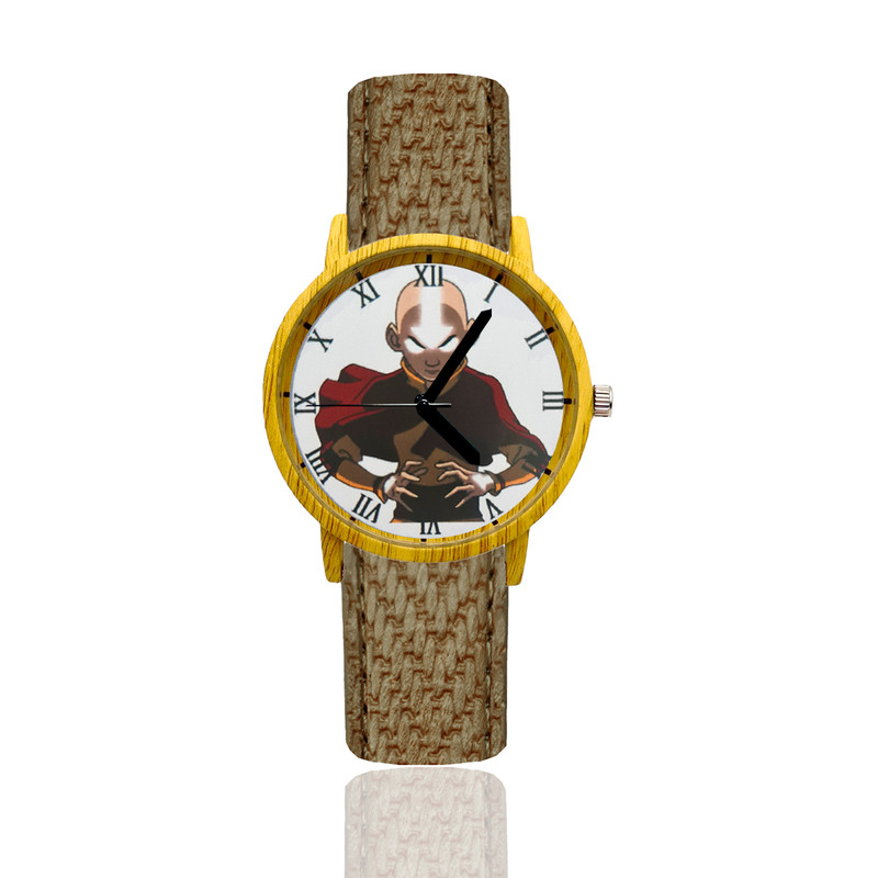 Reloj Avatar Estilo Madera Marron