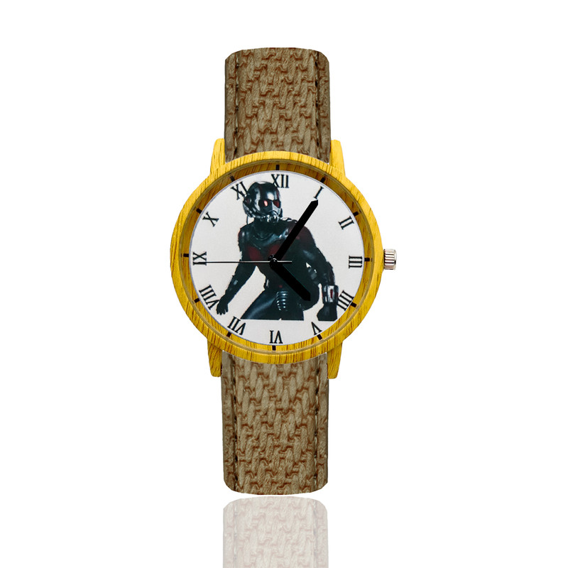 Reloj Ant Man Estilo Madera Marron