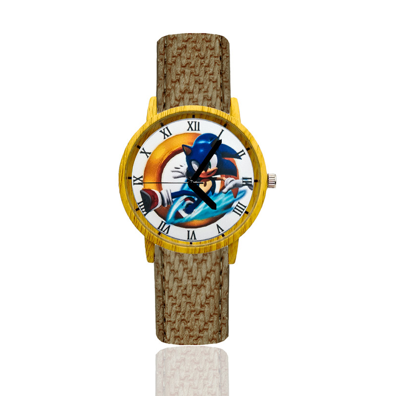 Reloj Sonic Estilo Madera Marron